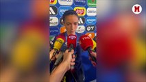Aitana Bonmatí, visiblemente emocionada tras perder la final de la Champions
