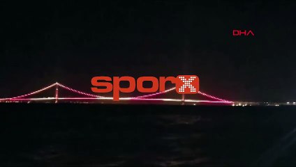 Çanakkale Köprüsü sarı-kırmızı!