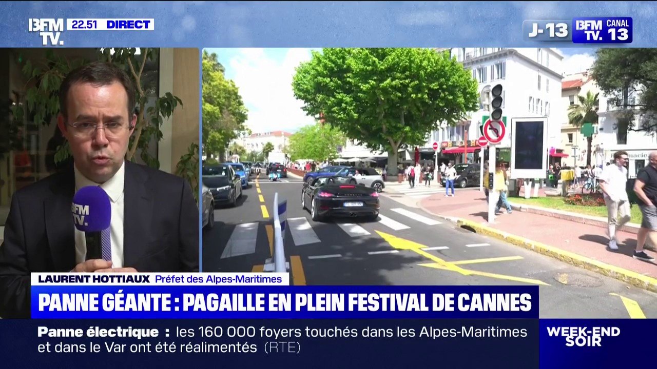 Panne de courant à Cannes: Laurent Hottiaux, préfet des Alpes-Maritimes, indique "qu'une enquête est en cours" sur deux actes malveillants