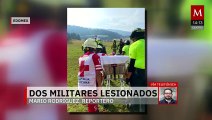 Se reporta volcadura de vehículo en EdOmEx, deja a dos militares heridos