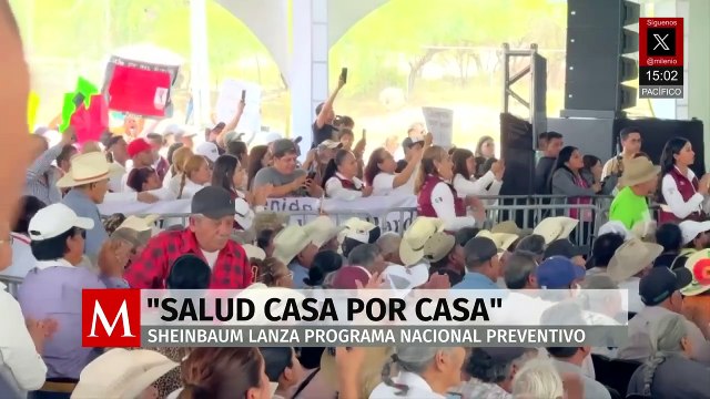 Claudia Sheinbaum arranca programa 'Salud Casa por Casa' en San Luis Potosí
