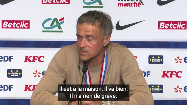 PSG - Luis Enrique : "Rien de grave pour Kvaratskhelia"