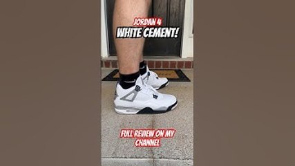 Jordan 4 White cement! Full review on my channel. #jordan #shoes #review #jordan4