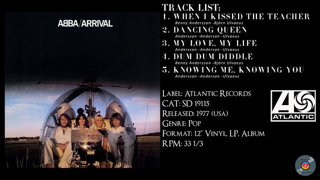 ABBA – Arrival (Full Album) – 1977– CAT.# SD 19115