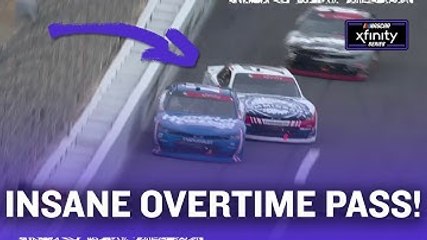 William Byron and Justin Allgaier fiercely battle for OT lead | 2025 Xfinity Series at Charlotte