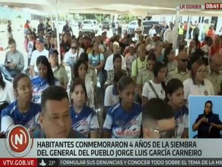 Guaireños conmemoraron 4 años de la siembra del General del Pueblo Jorge Luis García Carneiro