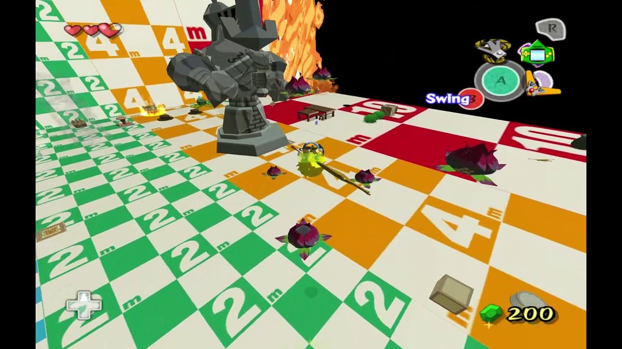 Wind Waker. Testing my JAP mod that puts English text in it P3