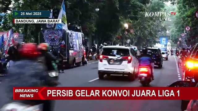 BREAKING NEWS! Pesta Puncak Perayaan Persib Juara, Bobotoh Konvoi di Bandung