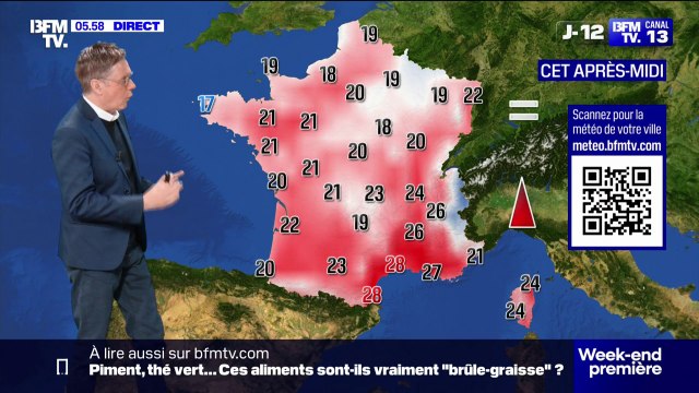 De la grisaille et de la pluie dans le centre et l'est de la France, des éclaircies dans le Nord et le Sud, avec des températures comprises entre 17°C et 28°C... La météo de ce dimanche 25 mai