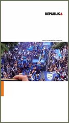 Pawai Bobotoh Rayakan Persib Bandung Juara Liga 1