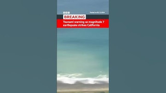 Magnitude 7 earthquake strikes California coast. #US #California #Earthquake #BBCNews