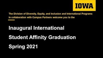 Inaugural International Student Affinity Graduation