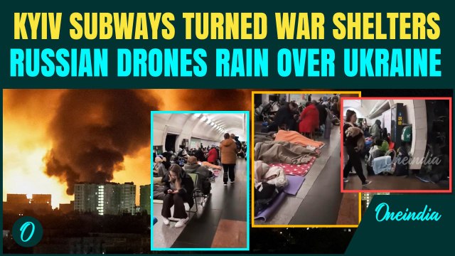 Kyiv Under Siege: Civilians Flee to Subways | Russian Drones & Missiles Devastate Ukraine’s Capital