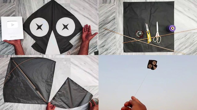 How to Make a Paper Kite with Bamboo Sticks That Flies High Easy Kite Making at Home face