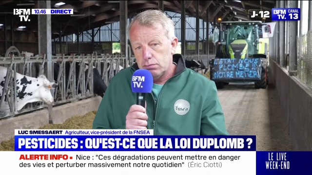 Colère des agriculteurs: On veut absolument des textes avant la moisson, pour le 15 juin , déclare Luc Smessaert (vice-président de la FNSEA