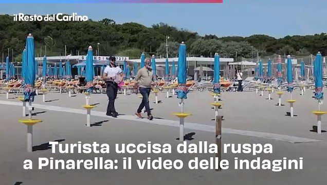 Turista uccisa dalla ruspa a Pinarella: il video delle indagini