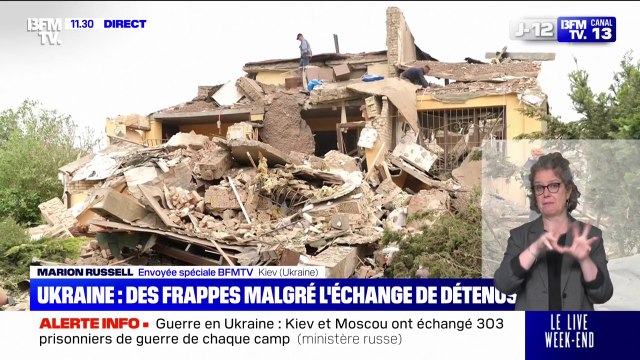 Guerre en Ukraine: les images des dégâts des dernières frappes russes, qui ont fait au moins douze morts