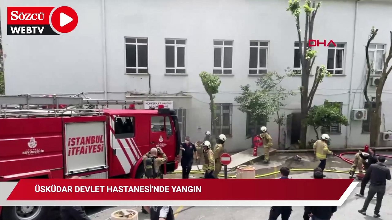 Üsküdar Devlet Hastanesi'nde yangın