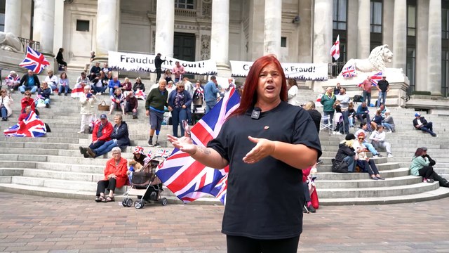 The Great British Strike at the Guildhall Square in Portsmouth - by Alec Chapman