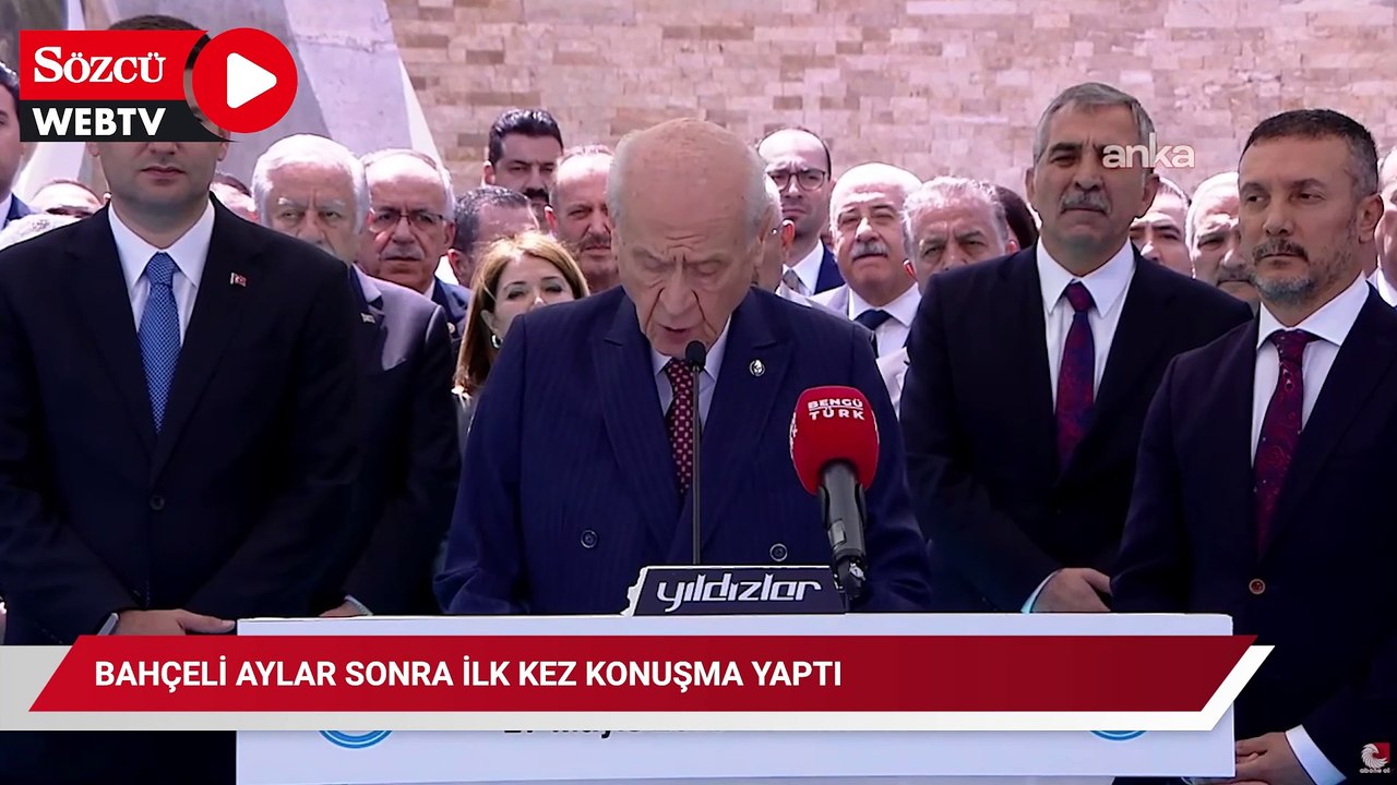 Bahçeli aylar sonra ilk kez konuşma yaptı: 'Her şeyin bir vakti vardır'