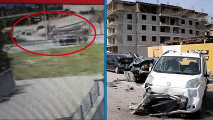 Erzurum’da korkunç kaza: Beton mikserinin çarptığı araçlar hurdaya döndü; sürücü yaralandı