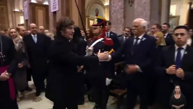 El no saludo de Milei a Macri y Villarruel