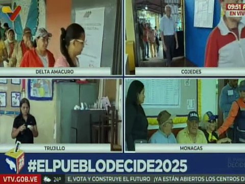 Monaguenses continúan participando libremente en comicios regionales y legislativos 2025