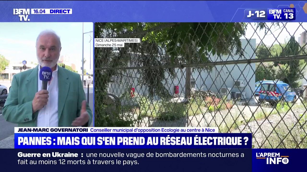 "S'il y avait beaucoup de panneaux solaires, on serait indépendant", déclare Jean-Marc Governatori, conseiller municipal Écologie au centre à Nice