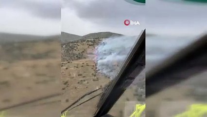 İzmir’de zeytinlik alandaki yangın kontrol altında