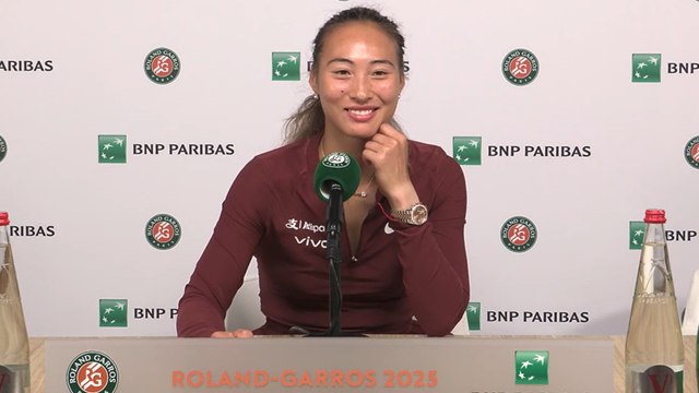Roland-Garros 2025 - Qinwen Zheng : I'm just happy to win the first match here