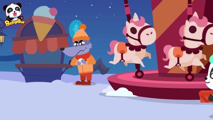 Big Bad Wolf_s Trapped on Christmas Tree _ Christmas Songs _ Kids Songs _ Baby Cartoon _ BabyBus(1080P_HD)