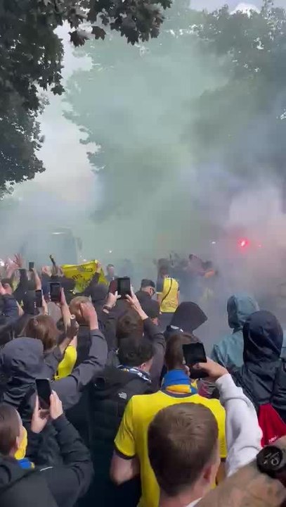 L'arrivée des joueurs avant Union-Gand