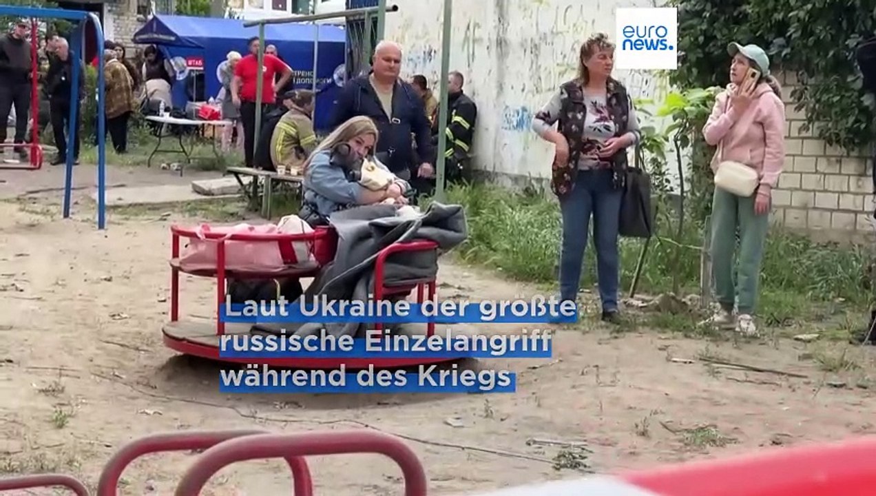 Massive Luftangriffe auf die Ukraine mit mindestens 12 Toten