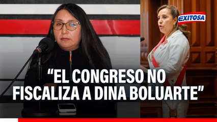 Congreso no quiere fiscalizar a Dina Boluarte ni a sus ministros, asegura Ruth Luque