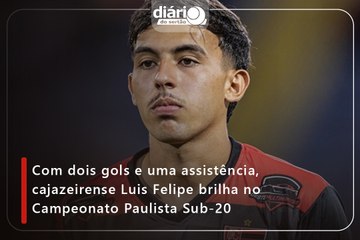 Com dois gols e uma assistência, cajazeirense Luis Felipe brilha no Campeonato Paulista Sub-20