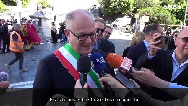 Gualtieri: Onorati ed emozionati per Leone XIV in Campidoglio