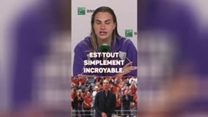 Roland-Garros - Le très bel hommage de Sabalenka à Nadal