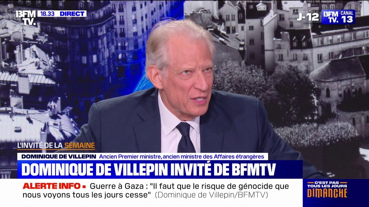 "Il ne faut pas saisir les occasions pour stigmatiser une communauté", déclare Dominique de Villepin à propos du rapport sur les Frères musulmans en France