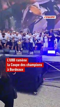 La fête dans Bordeaux pour célébrer le sacre de l'UBB en Coupe des champions - Rugby - Coupe des champions