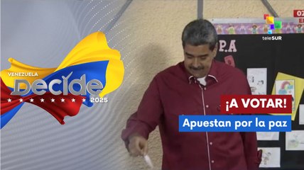 Pdte. Maduro y primera combatiente ejercieron su derecho al voto