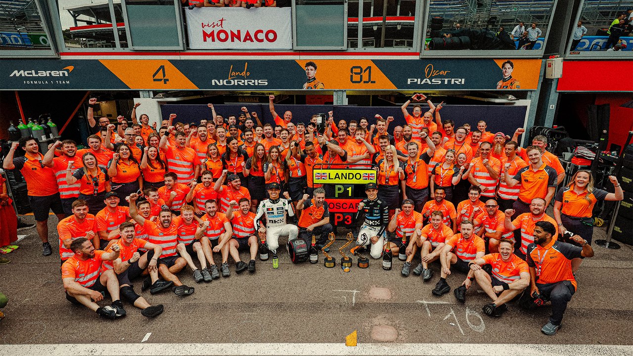 McLaren festeja gran fin de semana en el GP de Mónaco con Lando Norris y Óscar Piastri