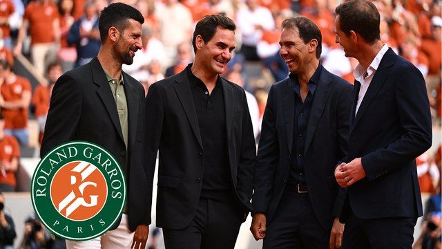 Rafael Nadal, Novak Djokovic y Roger Federer se reúnen en Roland Garros