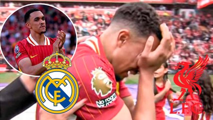 Trent Alexander-Arnold se despide entre lagrimas de la afición del Liverpool antes de partir al Real Madrid