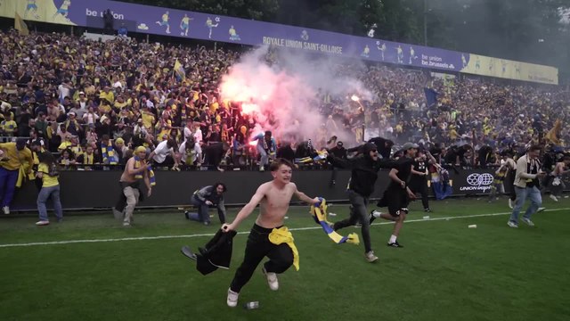 Totale folie à l'Union Saint-Gilloise au coup de sifflet final
