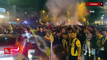 Fenerbahçe'nin EuroLeague şampiyonluğu Bağdat Caddesi'nde kutlandı