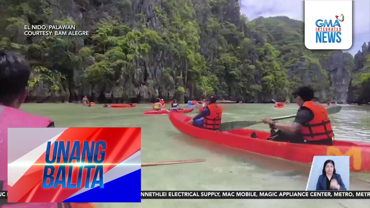 Seven Commandos Beach, dinarayo dahil sa naglalakihang limestone formations at magagandang lagoons | Unang Balita
