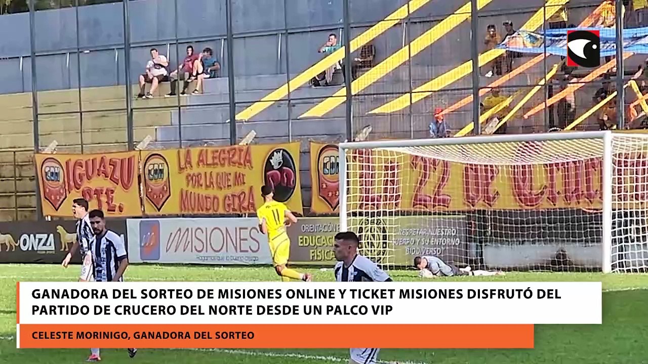 Ganadora del sorteo de Misiones Online y Ticket Misiones disfrutó del partido de Crucero del Norte desde un palco VIP
