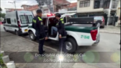 Capturan extraditable en Cali