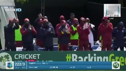 West Indies vs Ireland 3rd ODI: Carty’s Century Leads Windies to 385-7 🏏