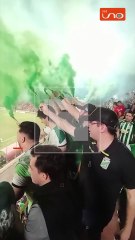 Amor a los colores: así fue el recibimiento en el estadio de Montero